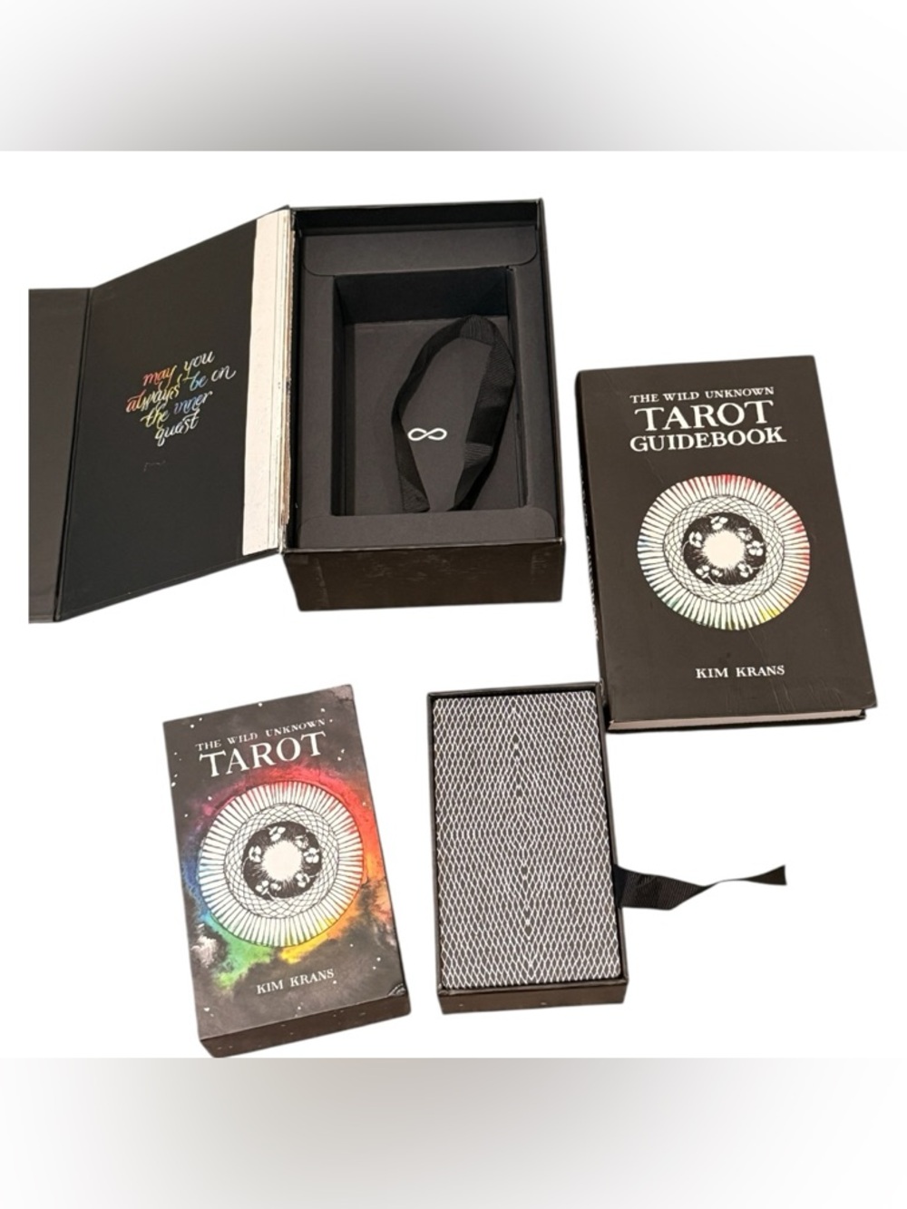 Kim Krans The Wild Unknown Tarot Guidebook & Card Box - Black